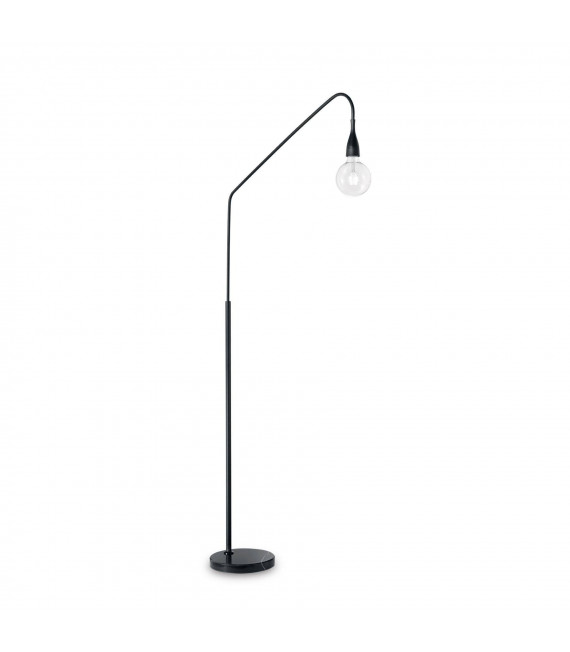 Floor lamp Minimal Black Metal 1 bulb 175cm