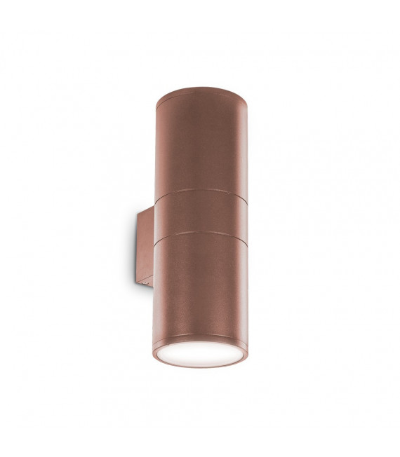 Aplique de jardín Gun Metal, aluminio Café 2 bombillas 31cm