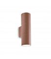 Applique de jardin Gun Métal,aluminium Café 2 ampoules 21cm