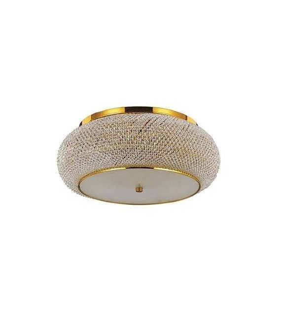 Plafón Diseño Pasha Gold Metal 14 bombillas 28cm