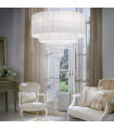 Suspension Opera Verre blanc 10 ampoules min 48 / max 130cm