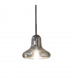 Lido Pendant Smoked Glass 1 bulb 27cm