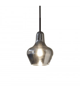 Suspension Lido Verre Fumé 1 ampoule 29cm