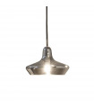 Suspension Lido Verre Fumé 1 ampoule 24cm