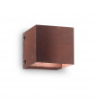 Flash wall light Corten metal 1 bulb 6cm