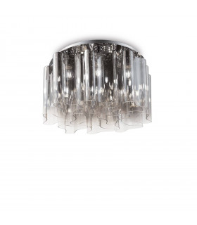 Plafón Design Compo Metal Ahumado 10 bombillas 35cm