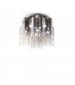 Plafonnier Design Compo Métal Fumé 6 ampoules 35cm
