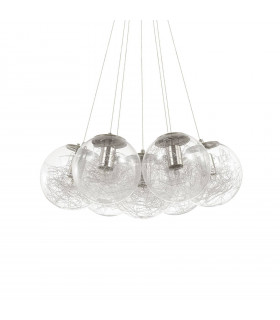 Mapa pendant lamp Metal Nickel 7 bulbs 34cm