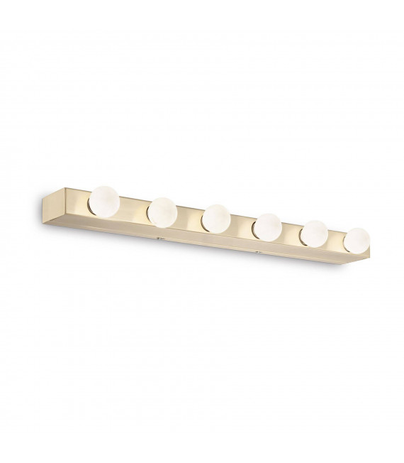 Prive Metal Latón aplique 6 bombillas 4cm