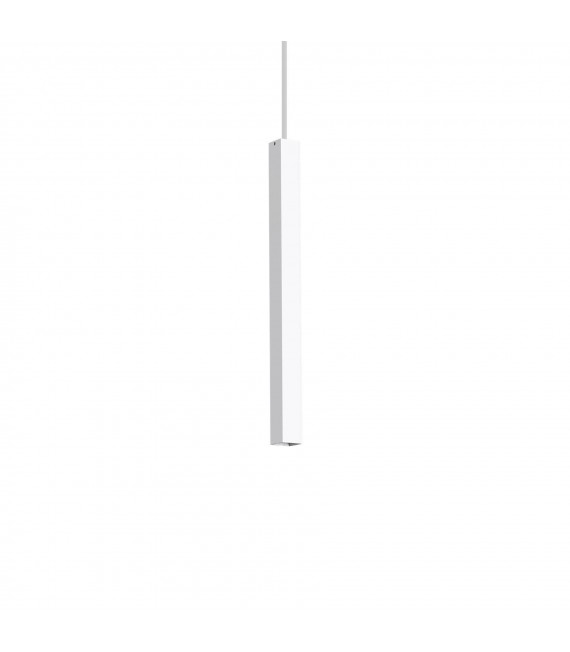Suspension design Ultrathin Métal blanc 1 ampoule 55cm