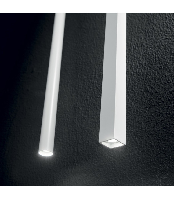 Sospensione di design Ultrasottile Metallo bianco 1 lampadina 55cm
