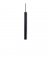 Design suspension Ultrathin Black Metal 1 bulb 55cm