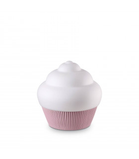Tischlampe Cupcake Pink Metal 1 Glühbirne 33cm