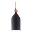 Suspension Triade Métal Noir 1 ampoule 52cm