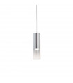 Suspension design Look Métal Ombre Chrome 1 ampoule 56cm