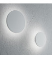 Cover 1-light white aluminum wall light