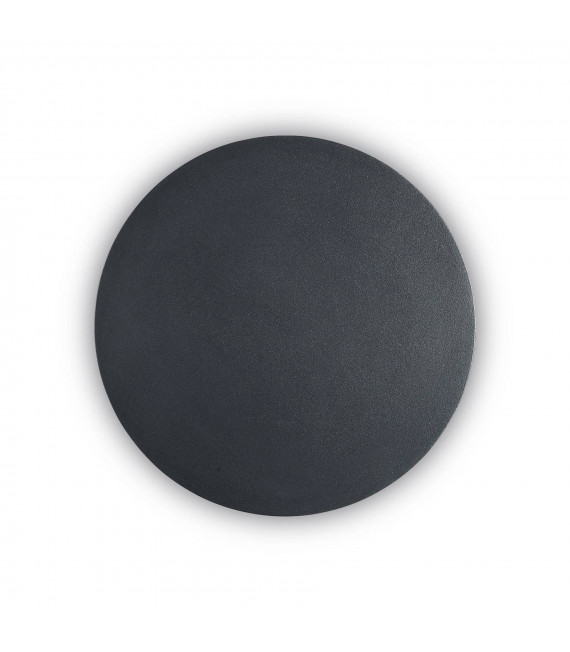 Applique Cover 1 luce Alluminio Nero