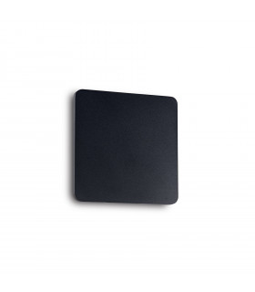 Wandleuchte Cover Aluminium Schwarz 1 Glühbirne 15cm