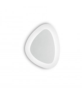 Integrated LED wall light Gingle White metal 90 bulbs 19.5cm