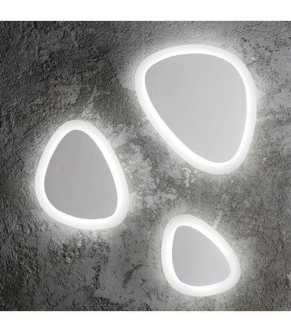 Applique a LED integrata Gingle Metallo bianco 170 lampadine 31cm