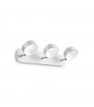 Plafonnier Oby Métal blanc 3 ampoules 13,5cm
