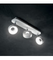 Plafonnier Oby Métal blanc 3 ampoules 13,5cm