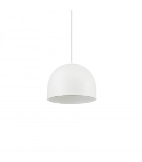 Pendant light Tall White metal 1 bulb 25cm