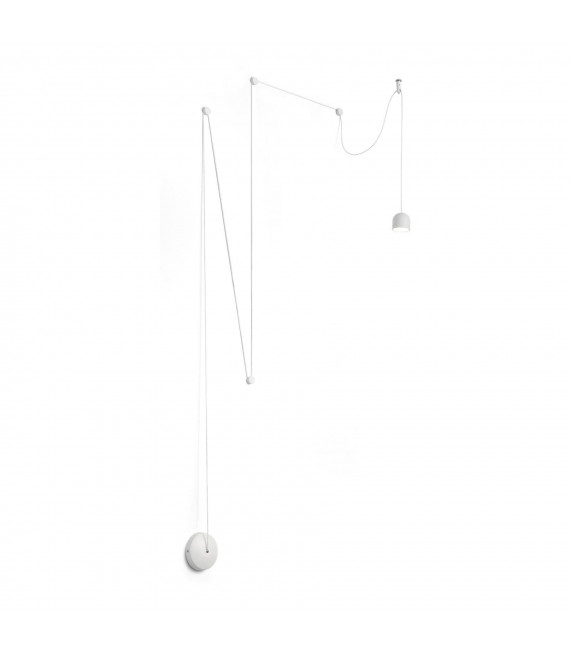 Lampada a sospensione di design Alto Metallo bianco 1 lampadina 20cm