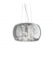 Suspension Audi-80 Métal Fumé 5 ampoules 33cm