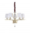 Pegaso Lampshade Metal Satin brass 5 bulbs 62cm