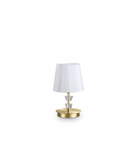 Lampe de table Pegaso Métal Laiton satiné 1 ampoule 30cm