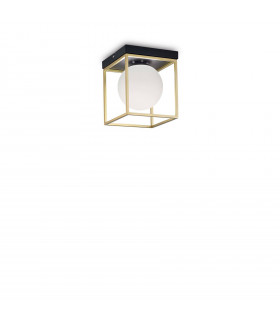 Ceiling light Lingotto Metal Antique brass 1 bulb 21.5cm