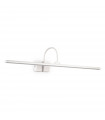 Applique à tableau Bonjour Métal blanc 1 ampoule 17,5cm