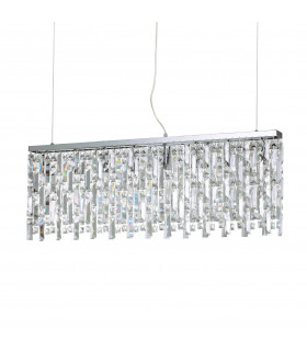 Suspension Elisir Métal Chrome 8 ampoules 48,5cm
