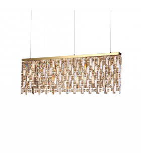 Elisir Metal Latón Colgante 8 bombillas 48,5cm