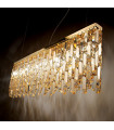 Suspension Elisir Métal Laiton 8 ampoules 48,5cm