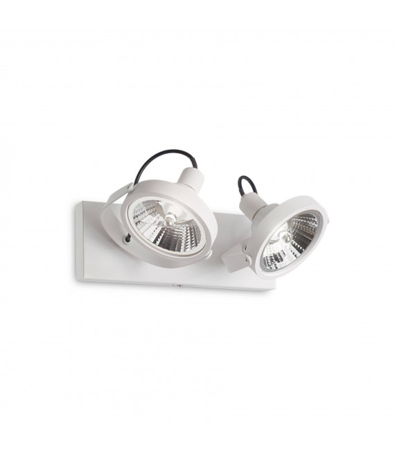 Plafón Glim White metal 2 bombillas 19cm