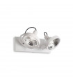 Plafonnier Glim Métal blanc 2 ampoules 19cm