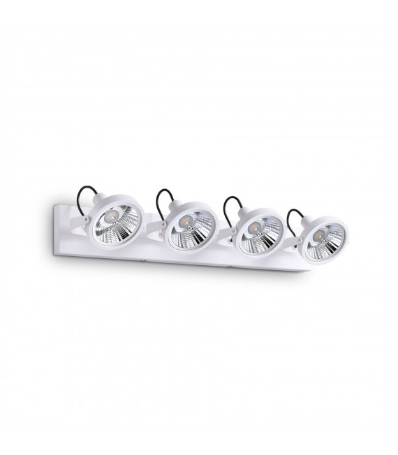 Ceiling light Glim White metal 4 bulbs 19cm