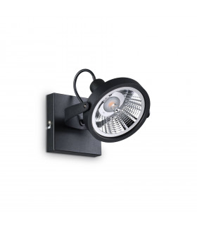 Ceiling lamp Glim Black Metal 1 bulb 19cm