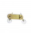 Wall lamp with reading light Maracas Metal Antique brass 2 bulbs 27cm