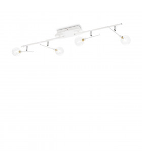 Maracas spotlight bar Glass, metal Brass 4 bulbs 20cm