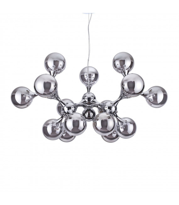 Nodi Metal Cromo lámpara colgante 15 bombillas 60cm