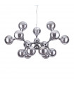 Suspension Nodi Métal Chrome 15 ampoules 60cm