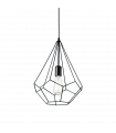 Ampolla pendant light 1 bulb White metal