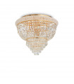 Plafonnier Design Dubai Métal Laiton 6 ampoules 44cm