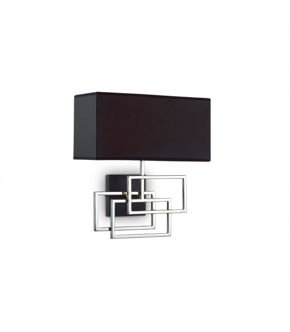 Lamp with shade Luxury Metal Chrome 1 bulb 39cm