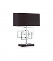 Lampe de table Luxury Métal Chrome 1 ampoule 46,5cm