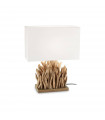Snell table lamp White wood 1 bulb 50cm