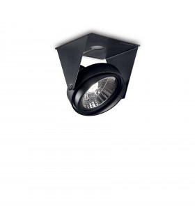 Ceiling lamp Channel Black Metal 1 bulb 11cm